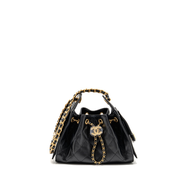 Chanel Mini 25 Bag Caviar Black GHW (Microchip)