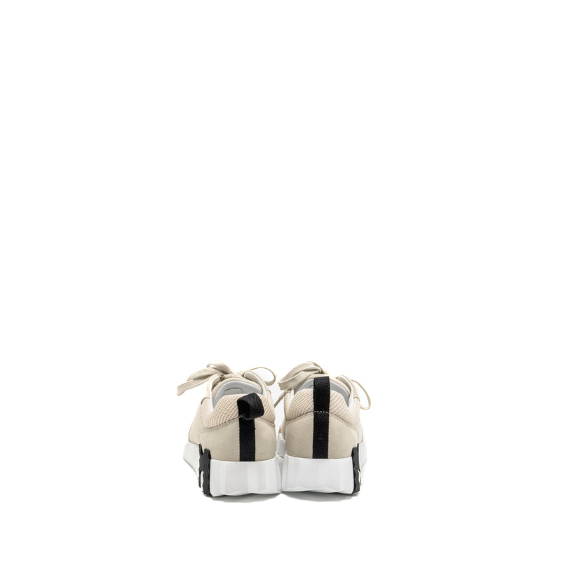 Hermes Size 35.5 Femme Bouncing Sneaker Mesh/Suede Beige