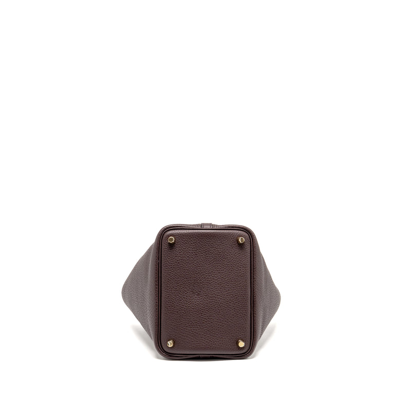 Hermes Picotin 18 Lock Bag Clemence/Swift Rouge Sellier/Caban GHW Stamp U