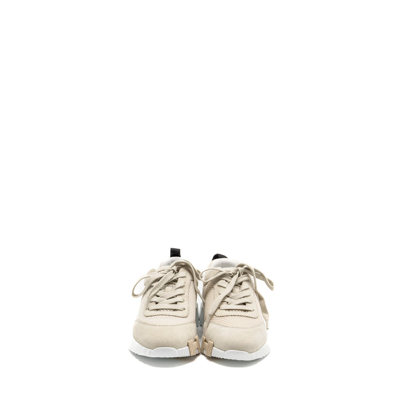 Hermes Size 35.5 Femme Bouncing Sneaker Mesh/Suede Beige
