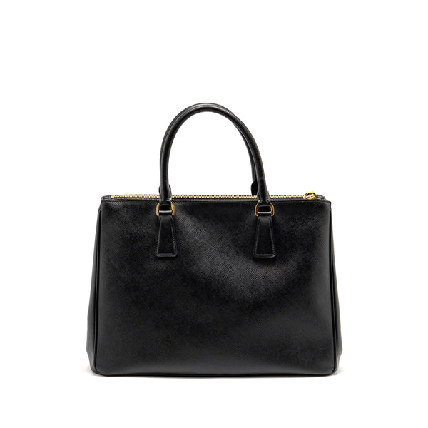 Prada Large Saffiano Tote Bag Leather Black GHW