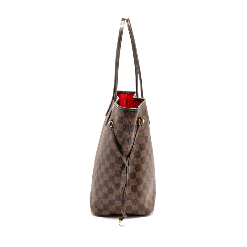 LOUIS VUITTON Neverfull MM Damier Ebene Canvas GHW