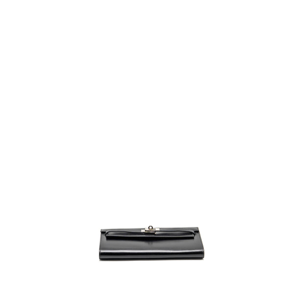 Hermes Kelly to Go Box Black SHW Stamp U