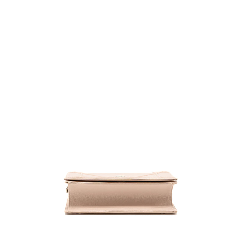 Dior Medium Diorama Grained Calfskin Light Pink SHW
