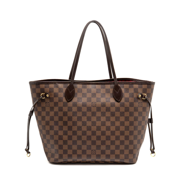 LOUIS VUITTON Neverfull MM Damier Ebene Canvas GHW