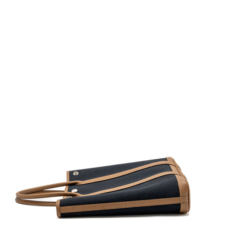 Hermes Garden File 28 Canvas/Negonda Black/Beige De Weimar SHW Stamp U