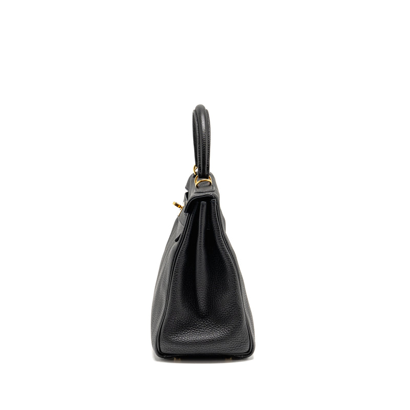 Hermes Kelly 28 Togo Black GHW Stamp X