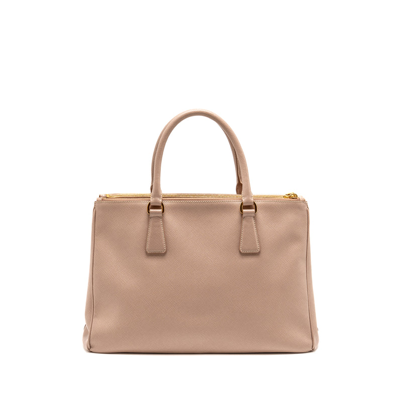 Prada Large Saffiano Tote Bag Galleria Saffiano Leather Cammeo GHW