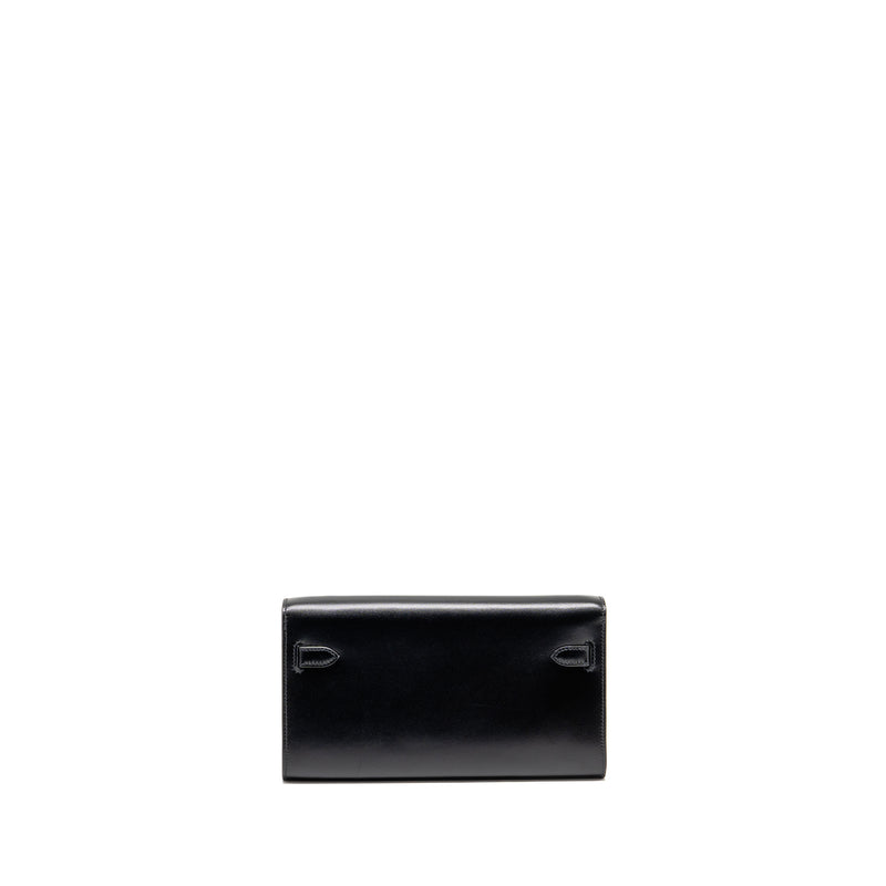 Hermes Kelly to Go Box Black SHW Stamp U