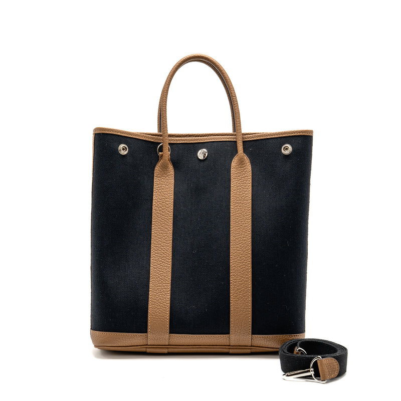 Hermes Garden File 28 Canvas/Negonda Black/Beige De Weimar SHW Stamp U