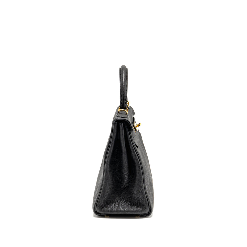 Hermes Kelly 28 Togo Black GHW Stamp X