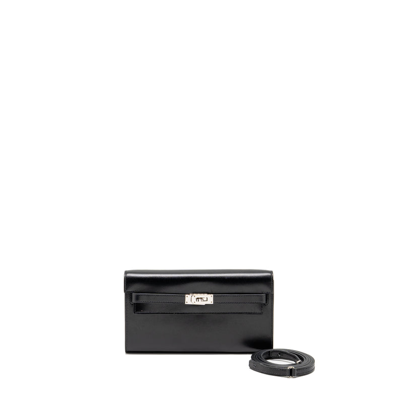 Hermes Kelly to Go Box Black SHW Stamp U