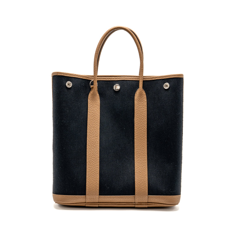 Hermes Garden File 28 Canvas/Negonda Black/Beige De Weimar SHW Stamp U