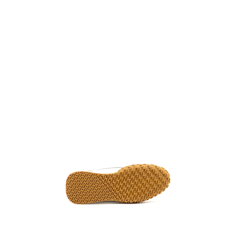 Hermes size 38 Jet Snaker nappa / suede leather Blanc