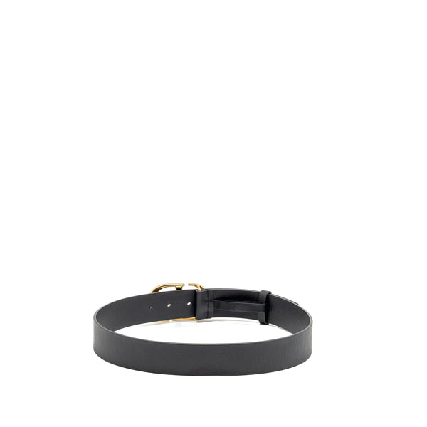 Dior size 75 30 Montaigne belt leather black GHW