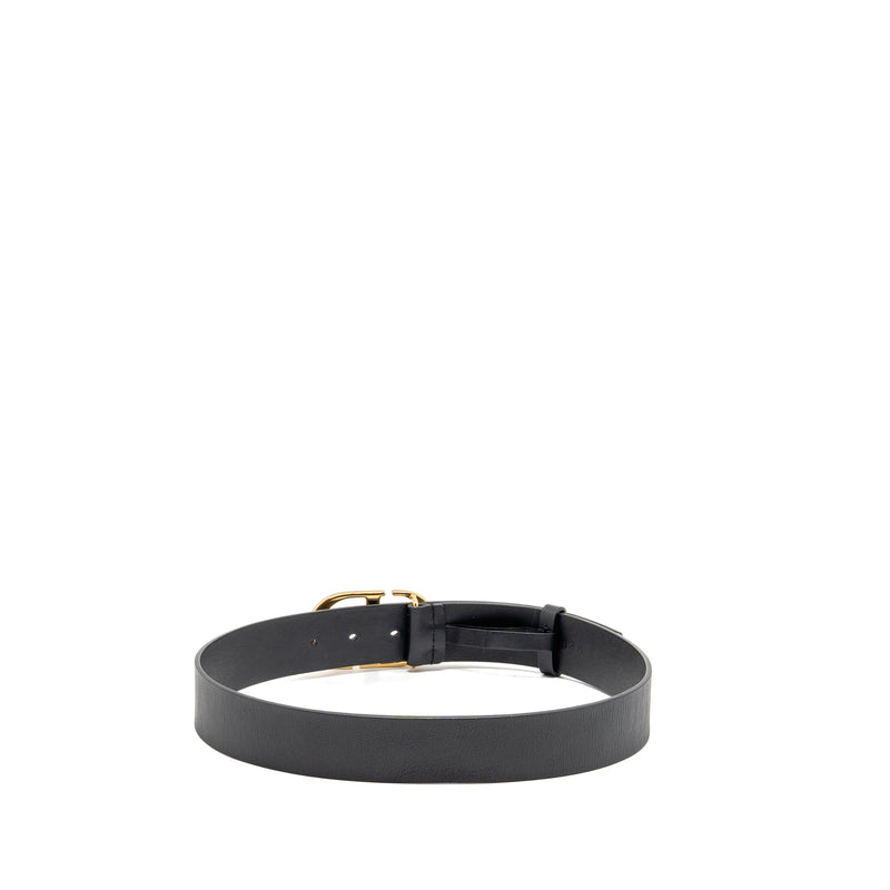 Dior size 75 30 Montaigne belt leather black GHW