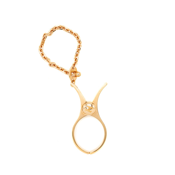 Hermes Filou Glove Clip Dore Rose