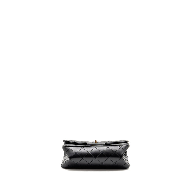 Chanel Mini 2.55 Reissue Aged Calfskin Black GHW (Microchip)