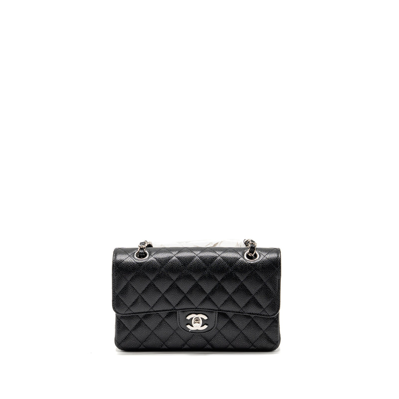 Chanel Small Classic Double Flap Bag Caviar Black SHW