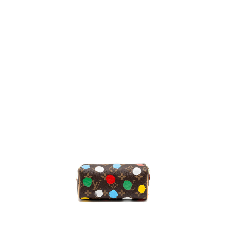 Louis Vuitton x Yayoi Kusama Nano Speedy Monogram Canvas GHW