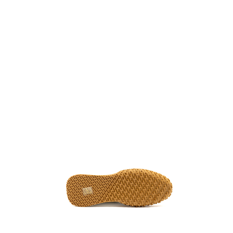 Hermes size 38 Jet Snaker nappa / suede leather Blanc