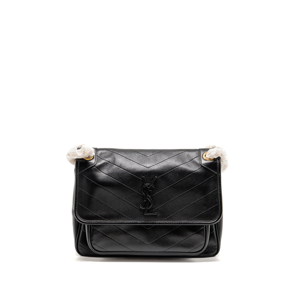 Saint Laurent Medium Niki Bag Lambskin Black GHW