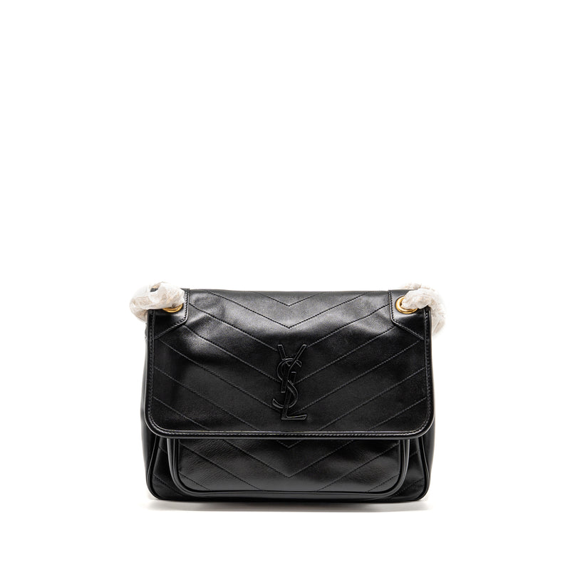 Saint Laurent Medium Niki Bag Lambskin Black GHW