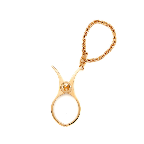 Hermes Filou Glove Clip Dore Rose