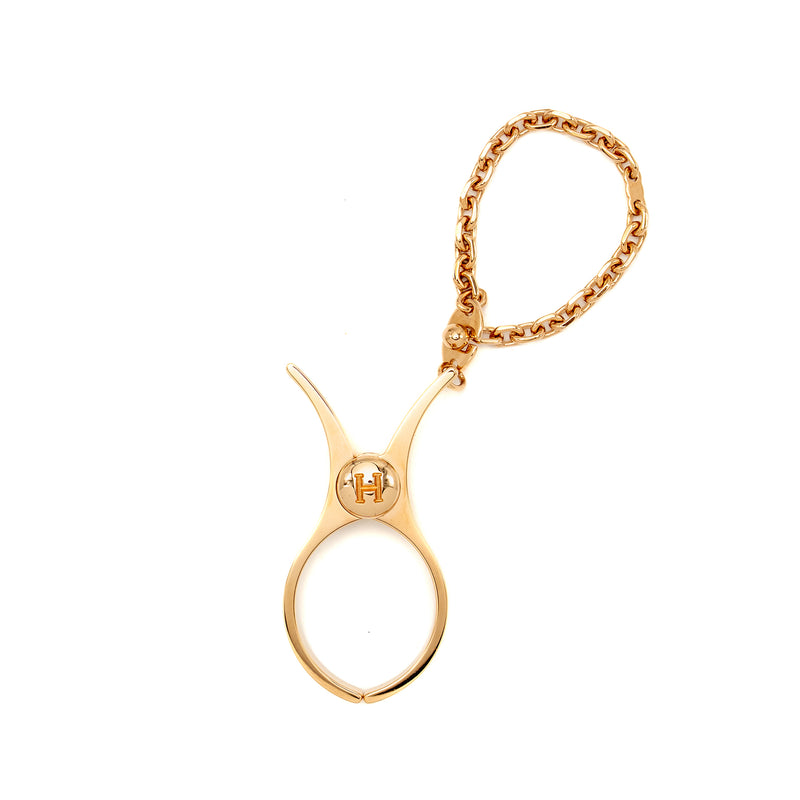 Hermes Filou Glove Clip Dore Rose