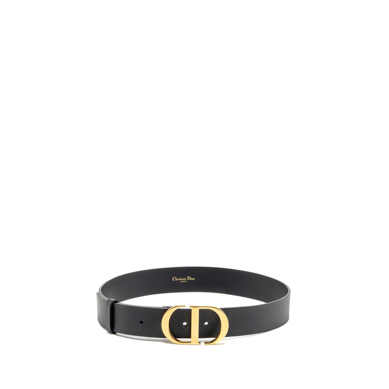 Dior size 75 30 Montaigne belt leather black GHW