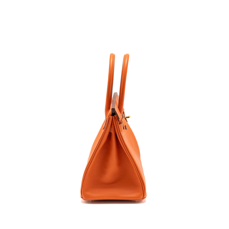 Hermes Birkin 30 Epsom 9J Feu GHW Stamp A