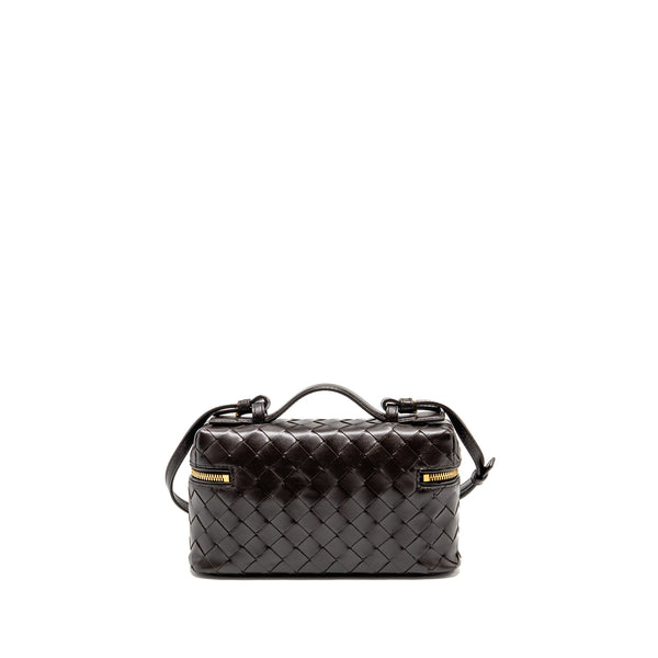 Bottega Veneta Bang Bang Vanity Case with Strap Intrecciato Leather Fondant GHW