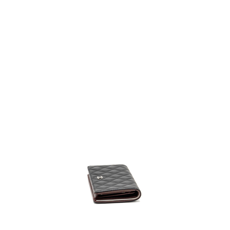 Chanel Quilted CC Long Wallet Leather Black SHW