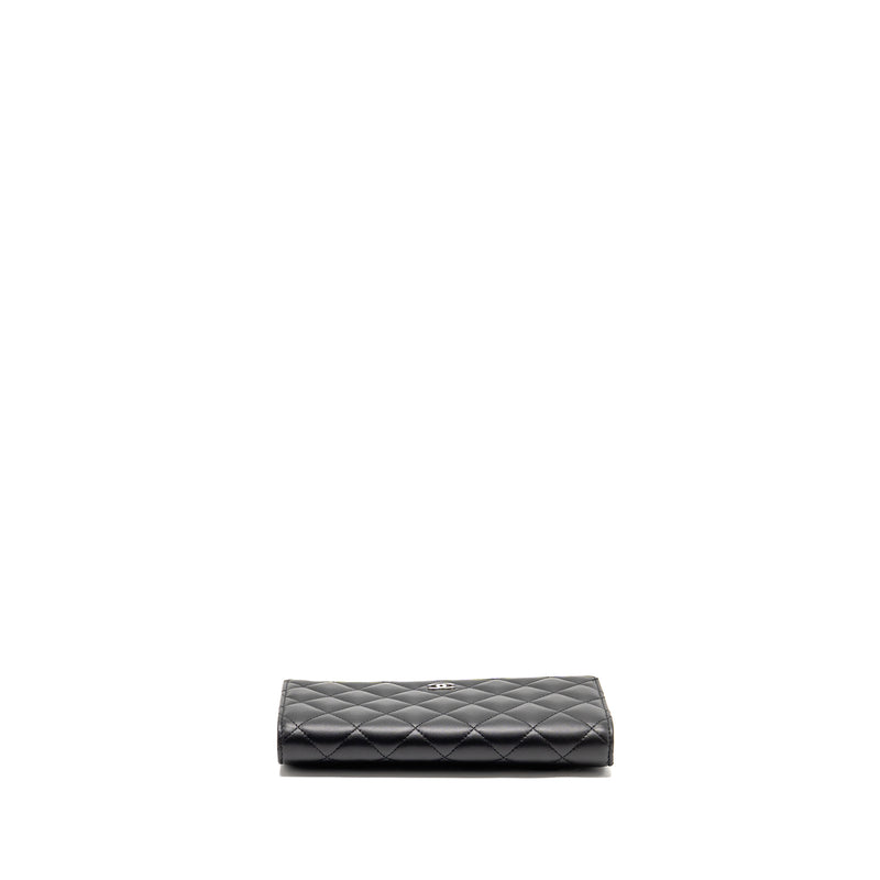 Chanel Quilted CC Long Wallet Leather Black SHW