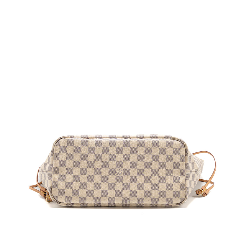 Louis Vuitton Neverfull MM damier Azur GHW