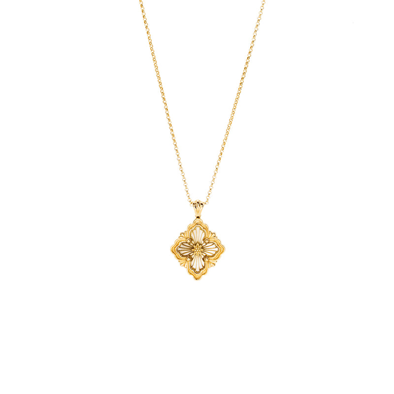 Buccellati Opera Tulle Pendant Yellow Gold, Mother of Pearl