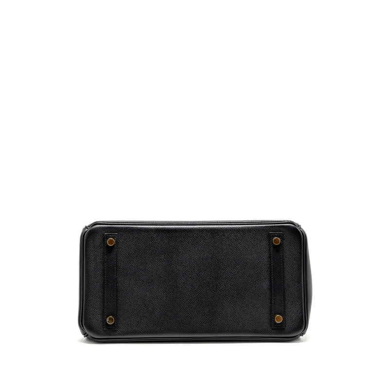Hermes Birkin 30 Epsom Black GHW Stamp A
