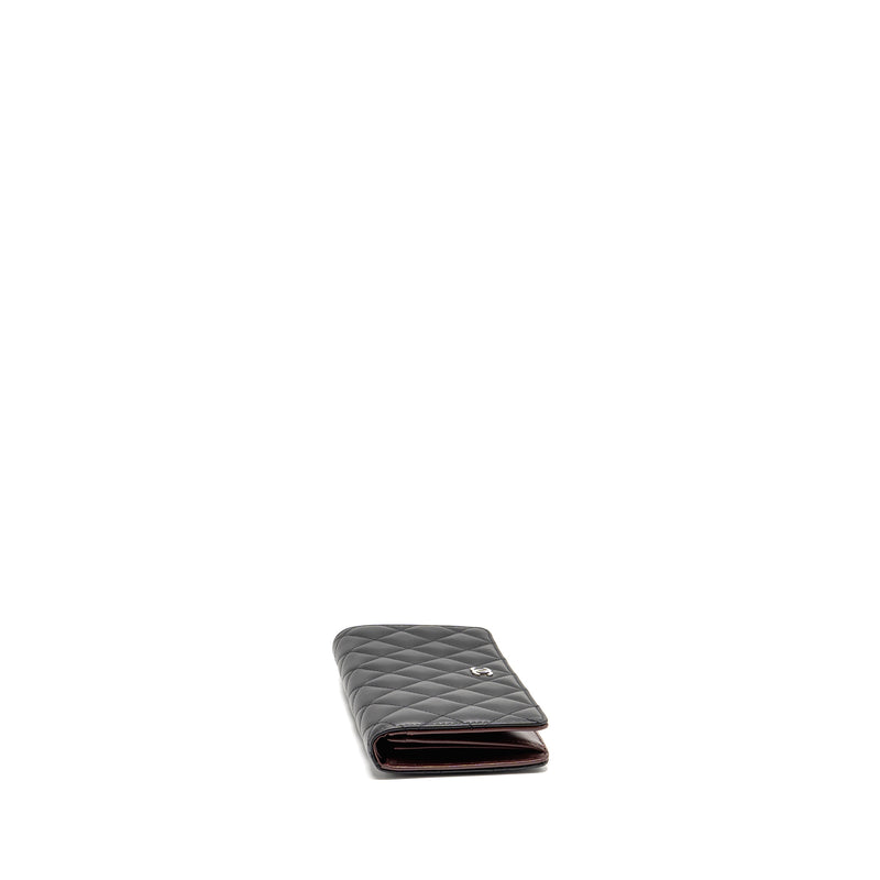 Chanel Quilted CC Long Wallet Leather Black SHW