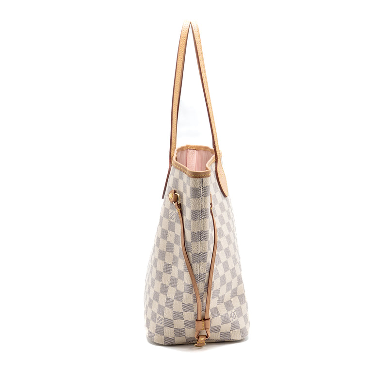 Louis Vuitton Neverfull MM damier Azur GHW