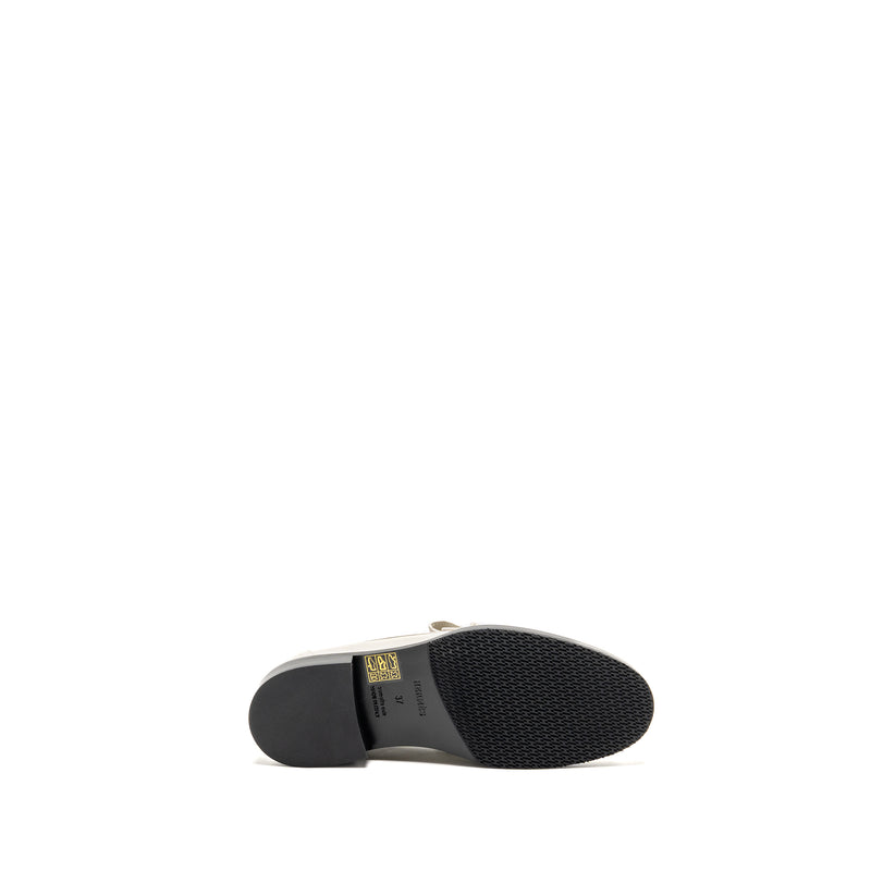 Hermes Size 37 Mocassins Impact Loafers Calfskin Blanc de Paris GHW