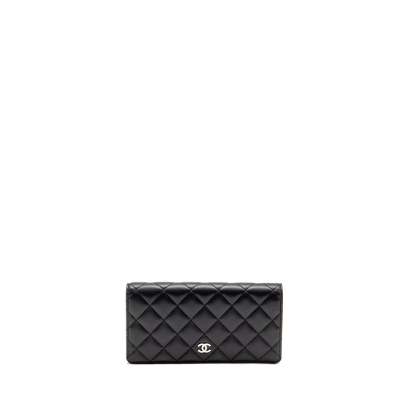 Chanel Quilted CC Long Wallet Leather Black SHW