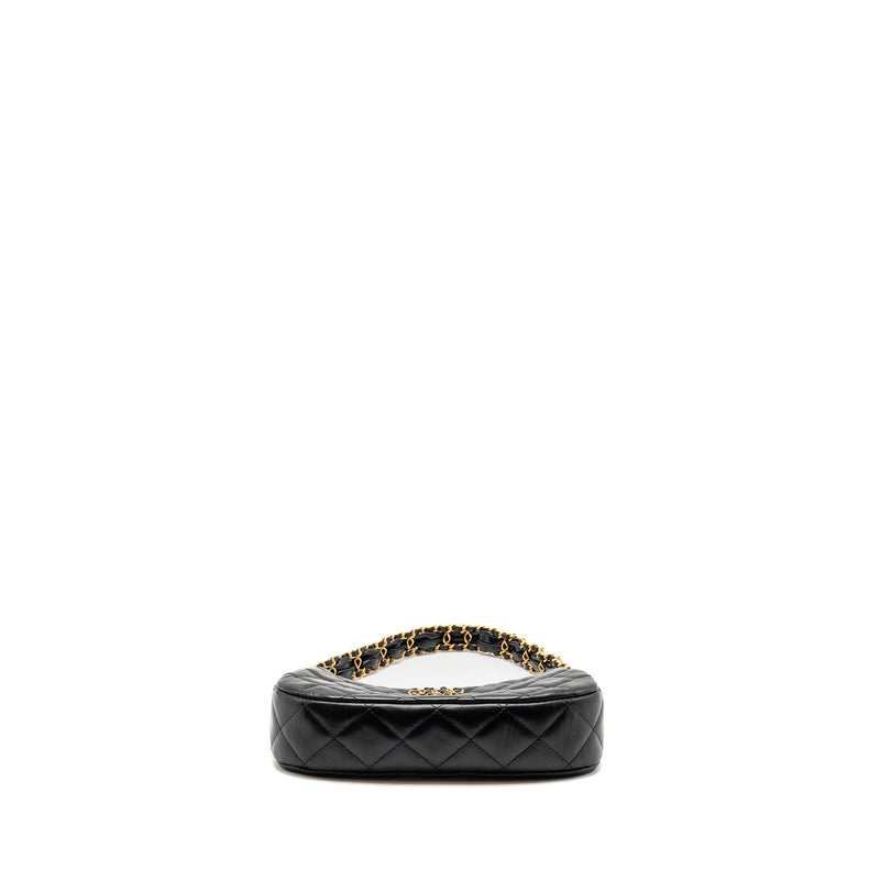 Chanel 23K Small 19 Hobo Shoulder Bag Calfskin Black GHW (Microchip)