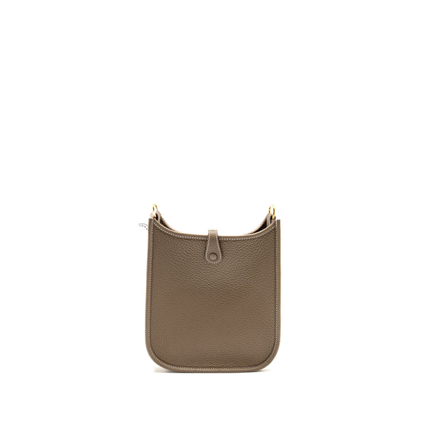 Hermes Mini Evelyne clemence etoupe GHW stamp K