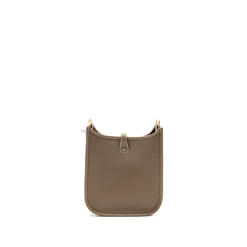 Hermes Mini Evelyne clemence etoupe GHW stamp K