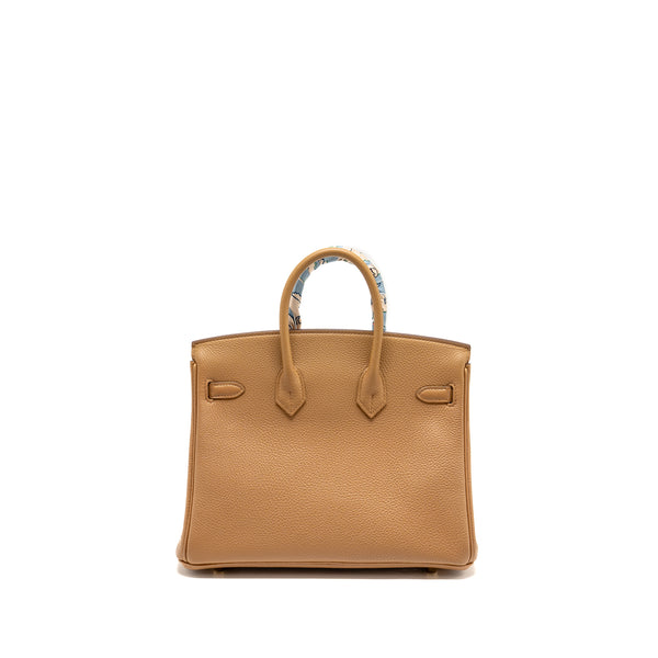 Hermes Birkin 25 Togo Biscuit GHW Stamp U
