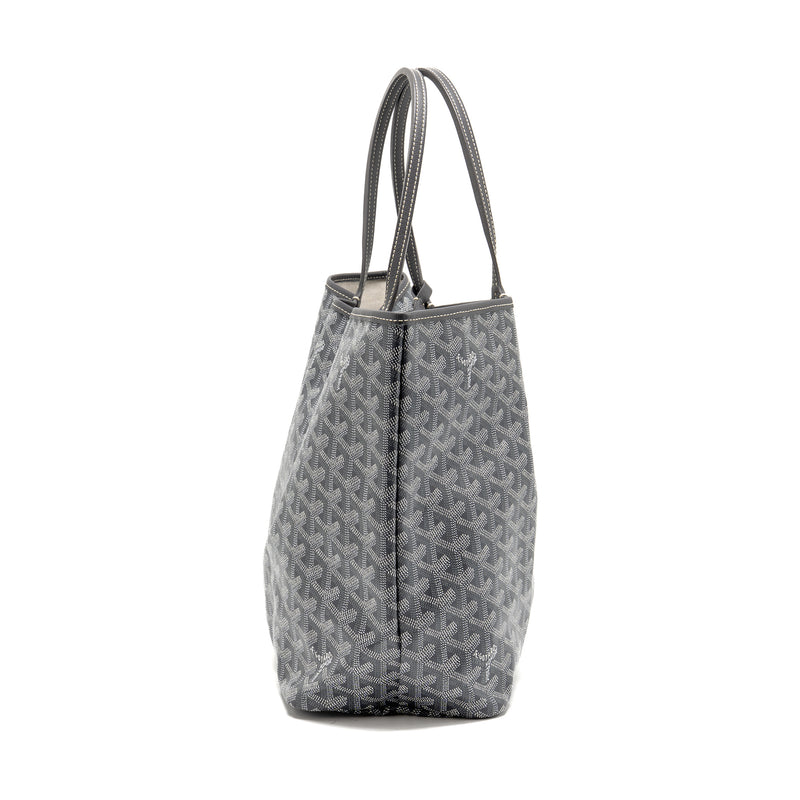 Goyard Saint Louis PM tote goyardline canvas grey SHW