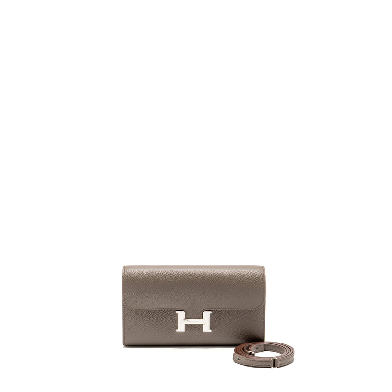 Hermes Constance To Go Epsom Gris Etain SHW Stamp Y