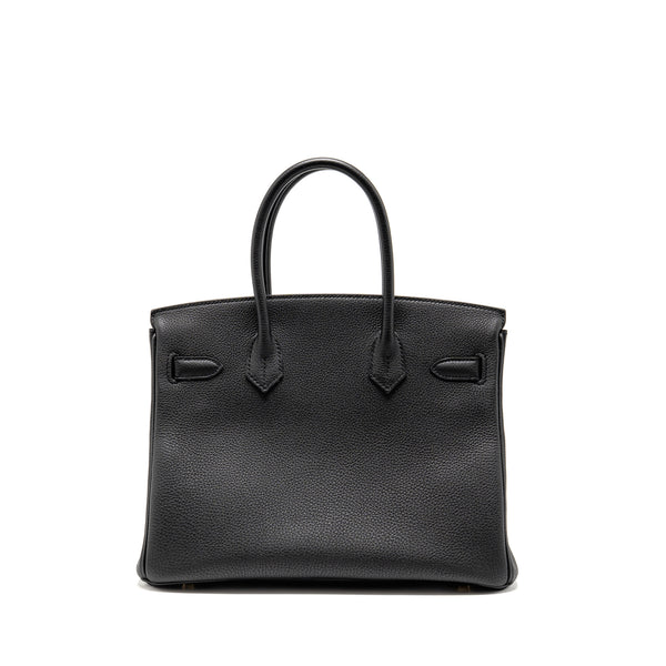 Hermes Birkin 30 Togo black GHW Stamp X