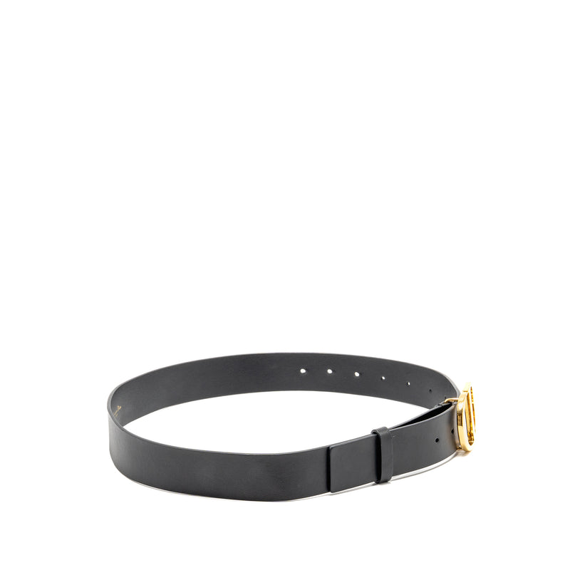 Dior Size 90 30 Montaigne Belt Calfskin Black GHW