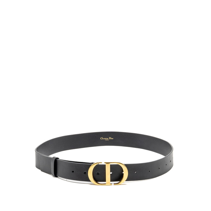 Dior Size 90 30 Montaigne Belt Calfskin Black GHW